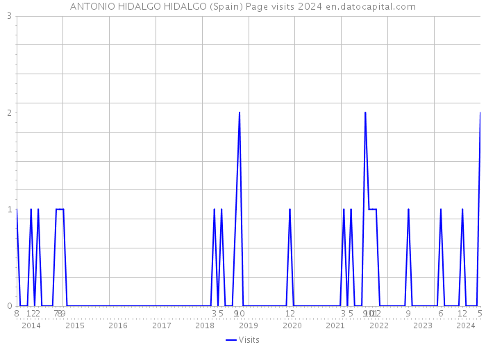ANTONIO HIDALGO HIDALGO (Spain) Page visits 2024 