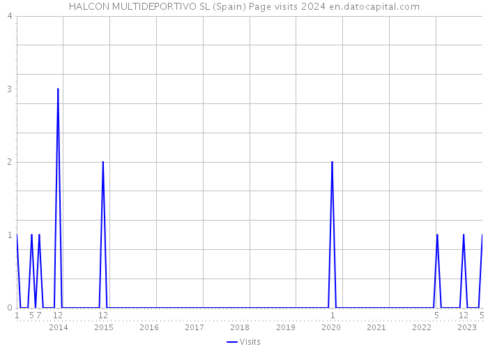 HALCON MULTIDEPORTIVO SL (Spain) Page visits 2024 