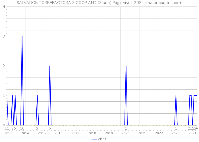 SALVADOR TORREFACTORA S COOP AND (Spain) Page visits 2024 