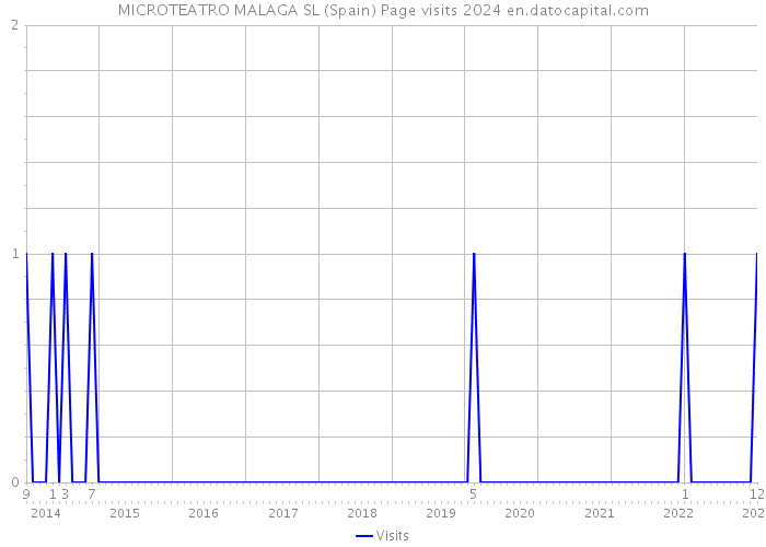 MICROTEATRO MALAGA SL (Spain) Page visits 2024 