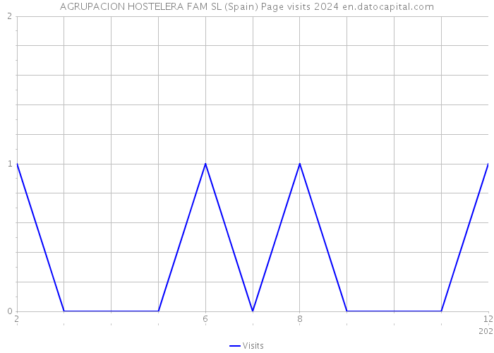 AGRUPACION HOSTELERA FAM SL (Spain) Page visits 2024 