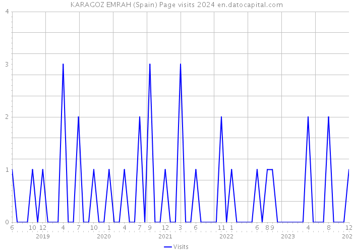 KARAGOZ EMRAH (Spain) Page visits 2024 