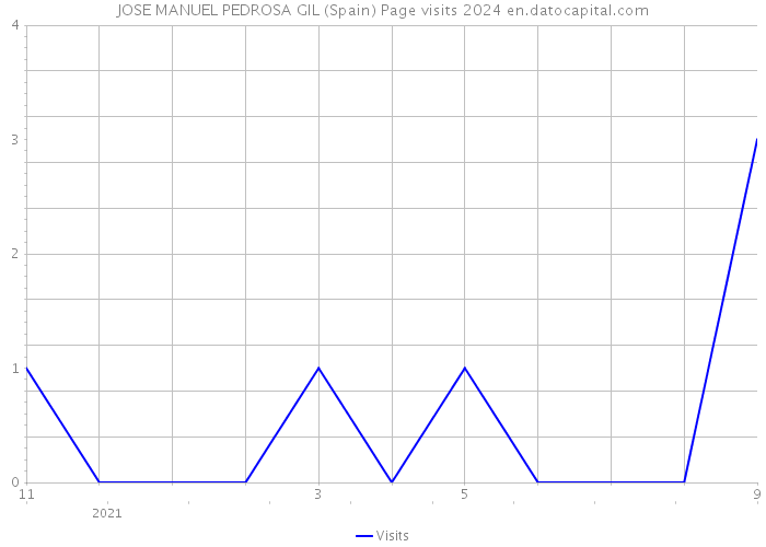 JOSE MANUEL PEDROSA GIL (Spain) Page visits 2024 