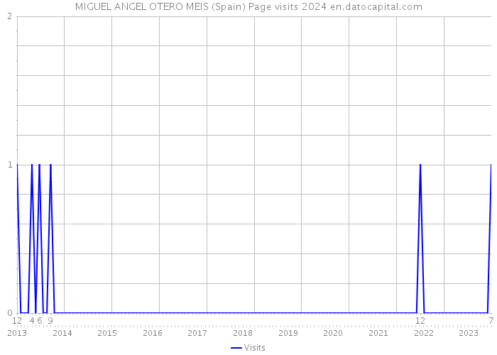 MIGUEL ANGEL OTERO MEIS (Spain) Page visits 2024 
