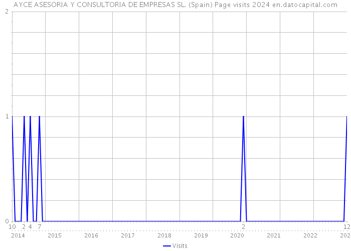 AYCE ASESORIA Y CONSULTORIA DE EMPRESAS SL. (Spain) Page visits 2024 