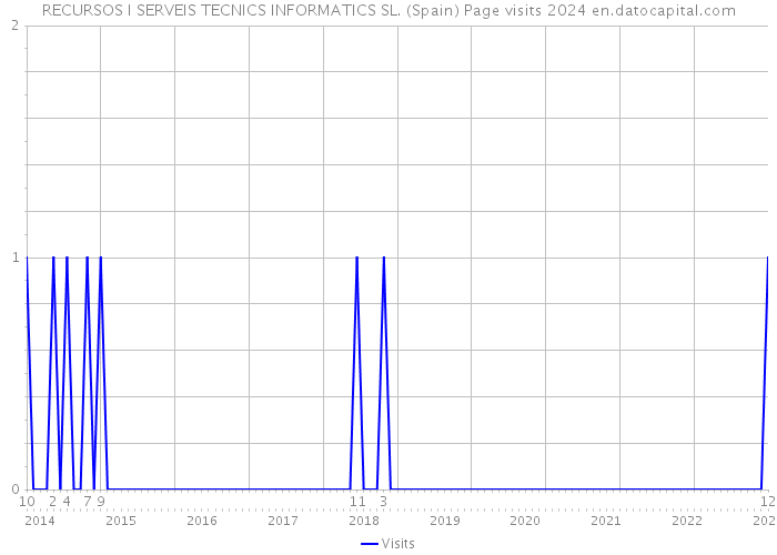 RECURSOS I SERVEIS TECNICS INFORMATICS SL. (Spain) Page visits 2024 