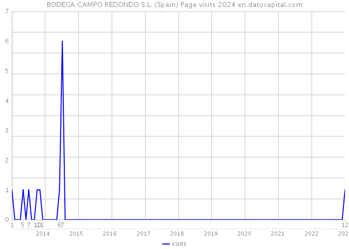 BODEGA CAMPO REDONDO S.L. (Spain) Page visits 2024 