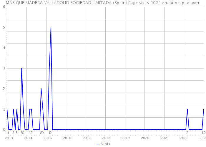 MÁS QUE MADERA VALLADOLID SOCIEDAD LIMITADA (Spain) Page visits 2024 