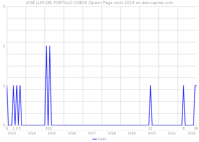 JOSE LUIS DEL PORTILLO COBOS (Spain) Page visits 2024 