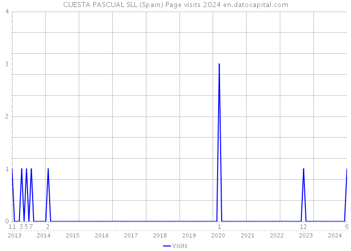 CUESTA PASCUAL SLL (Spain) Page visits 2024 