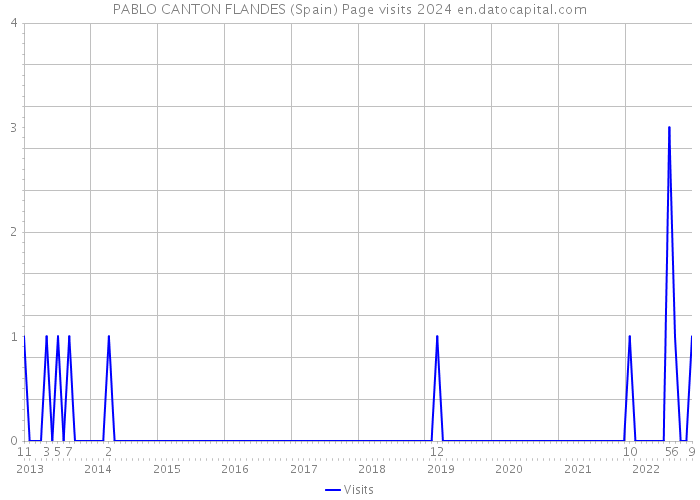 PABLO CANTON FLANDES (Spain) Page visits 2024 