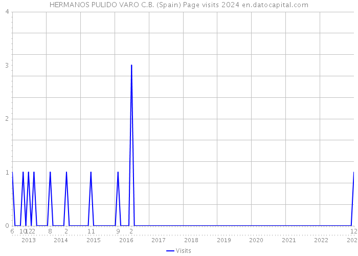 HERMANOS PULIDO VARO C.B. (Spain) Page visits 2024 