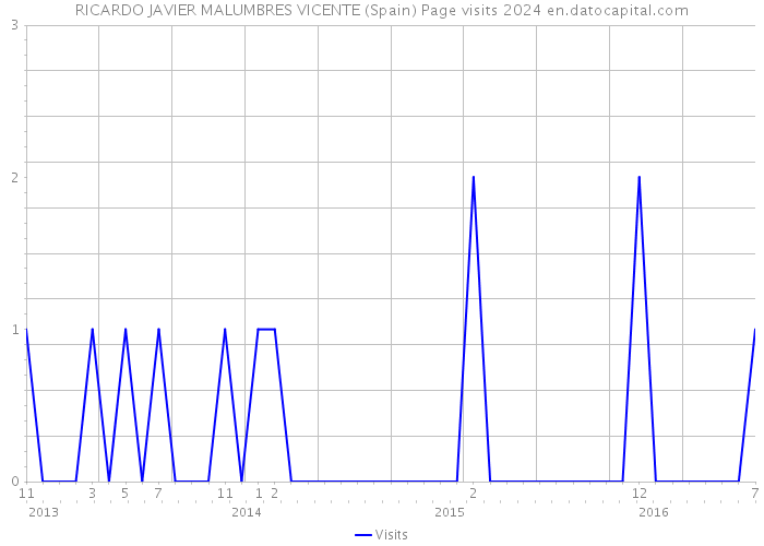 RICARDO JAVIER MALUMBRES VICENTE (Spain) Page visits 2024 