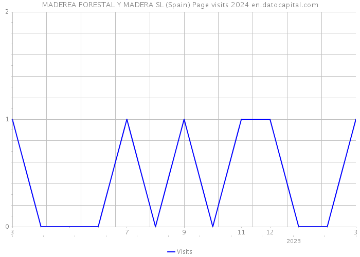 MADEREA FORESTAL Y MADERA SL (Spain) Page visits 2024 