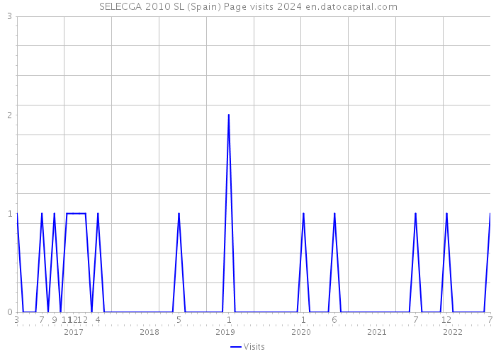 SELECGA 2010 SL (Spain) Page visits 2024 