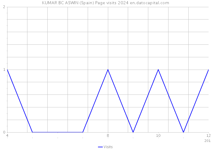 KUMAR BC ASWIN (Spain) Page visits 2024 