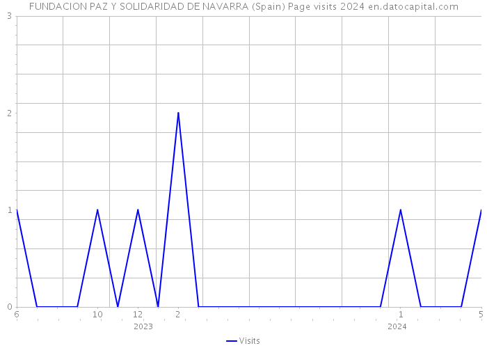 FUNDACION PAZ Y SOLIDARIDAD DE NAVARRA (Spain) Page visits 2024 