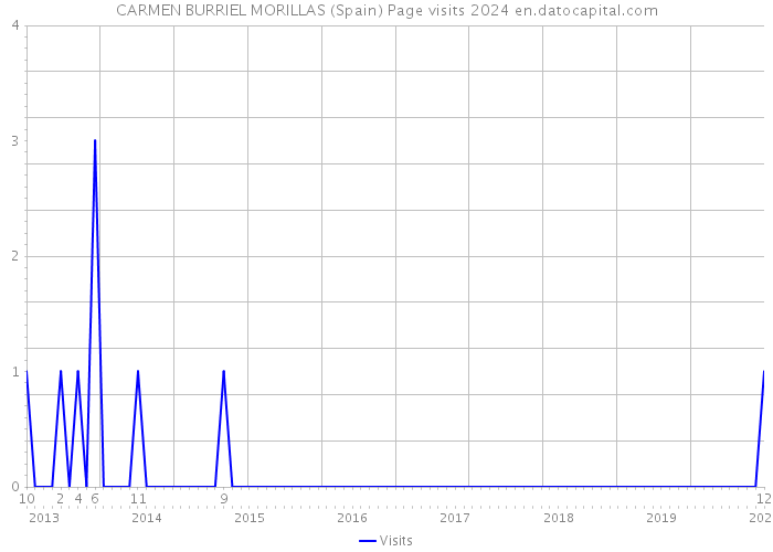 CARMEN BURRIEL MORILLAS (Spain) Page visits 2024 
