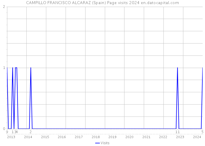 CAMPILLO FRANCISCO ALCARAZ (Spain) Page visits 2024 