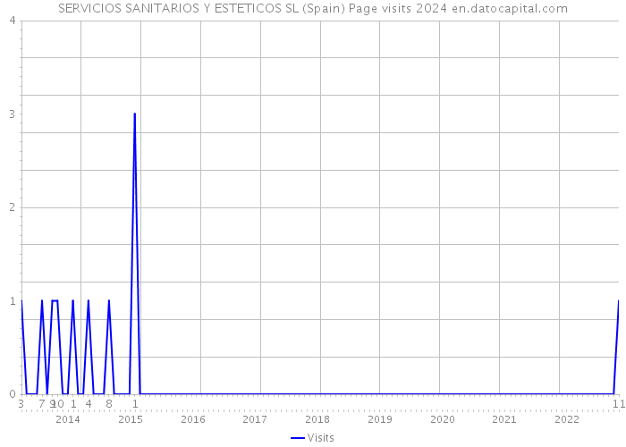 SERVICIOS SANITARIOS Y ESTETICOS SL (Spain) Page visits 2024 