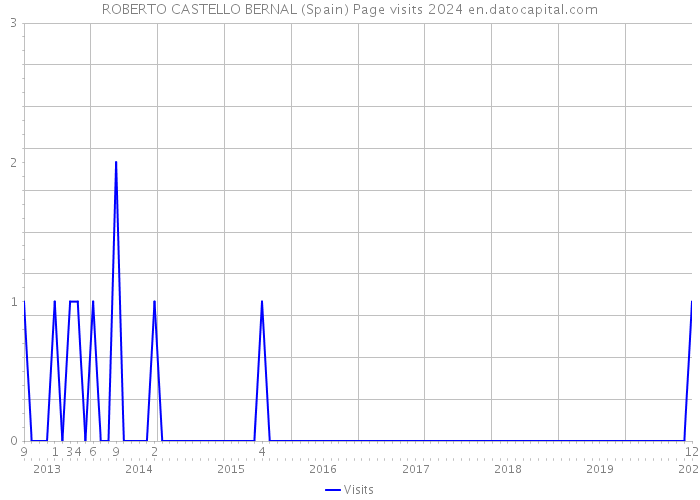 ROBERTO CASTELLO BERNAL (Spain) Page visits 2024 