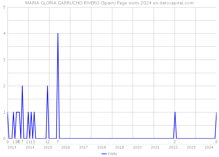 MARIA GLORIA GARRUCHO RIVERO (Spain) Page visits 2024 