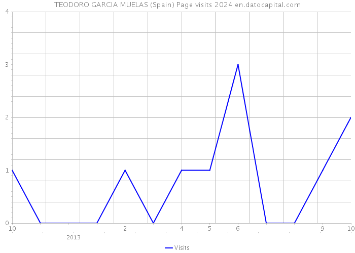 TEODORO GARCIA MUELAS (Spain) Page visits 2024 