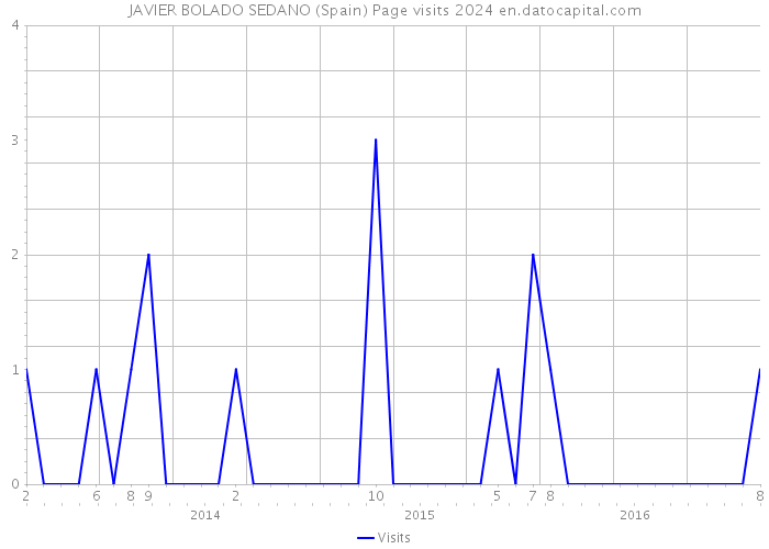JAVIER BOLADO SEDANO (Spain) Page visits 2024 