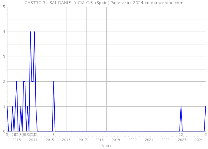 CASTRO RUIBAL DANIEL Y CIA C.B. (Spain) Page visits 2024 