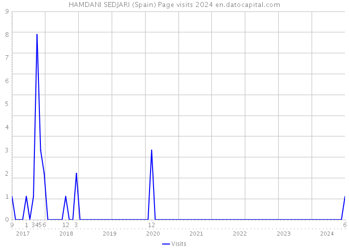 HAMDANI SEDJARI (Spain) Page visits 2024 