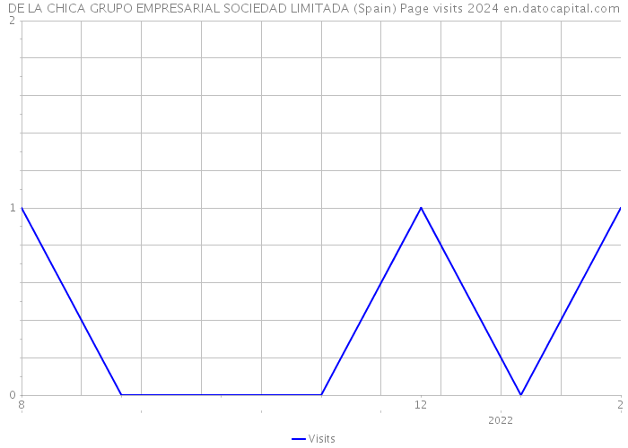 DE LA CHICA GRUPO EMPRESARIAL SOCIEDAD LIMITADA (Spain) Page visits 2024 