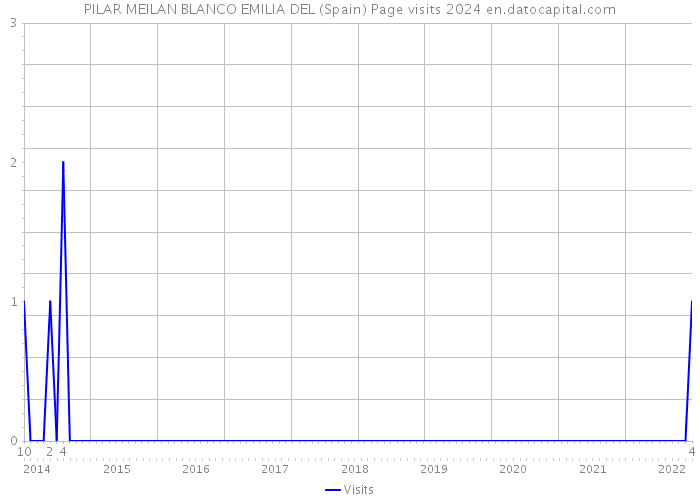 PILAR MEILAN BLANCO EMILIA DEL (Spain) Page visits 2024 