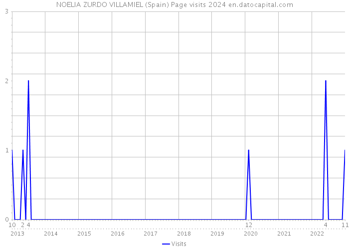 NOELIA ZURDO VILLAMIEL (Spain) Page visits 2024 