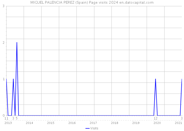MIGUEL PALENCIA PEREZ (Spain) Page visits 2024 