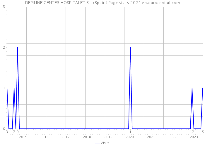 DEPILINE CENTER HOSPITALET SL. (Spain) Page visits 2024 