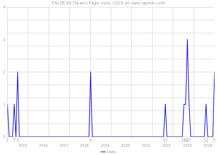 FALSE SA (Spain) Page visits 2024 