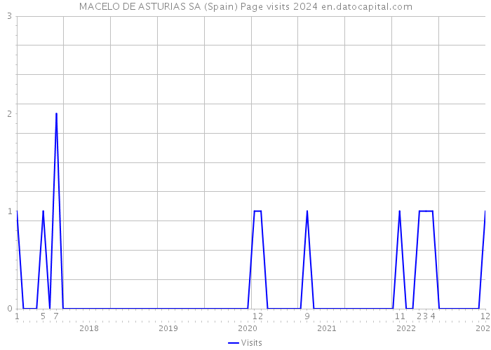 MACELO DE ASTURIAS SA (Spain) Page visits 2024 