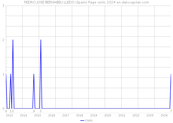 PEDRO JOSE BERNABEU LLEDO (Spain) Page visits 2024 