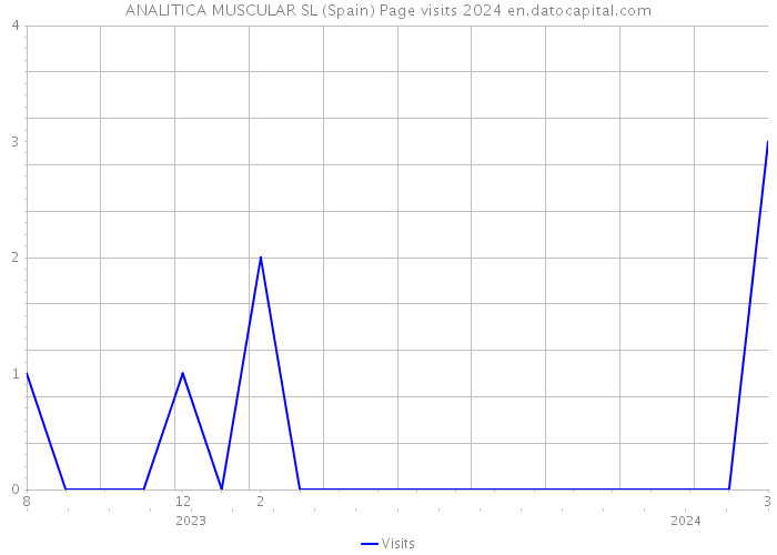 ANALITICA MUSCULAR SL (Spain) Page visits 2024 