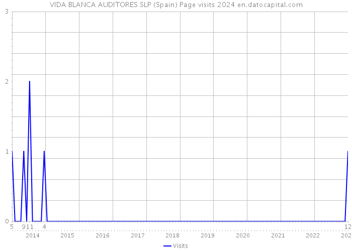 VIDA BLANCA AUDITORES SLP (Spain) Page visits 2024 
