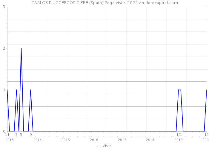 CARLOS PUIGCERCOS CIFRE (Spain) Page visits 2024 