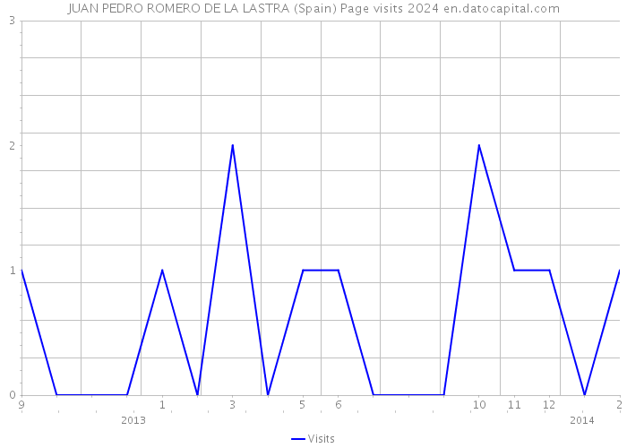 JUAN PEDRO ROMERO DE LA LASTRA (Spain) Page visits 2024 