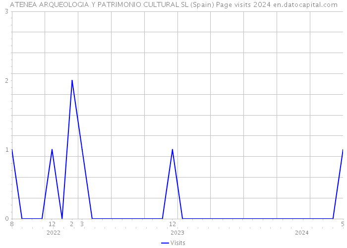ATENEA ARQUEOLOGIA Y PATRIMONIO CULTURAL SL (Spain) Page visits 2024 