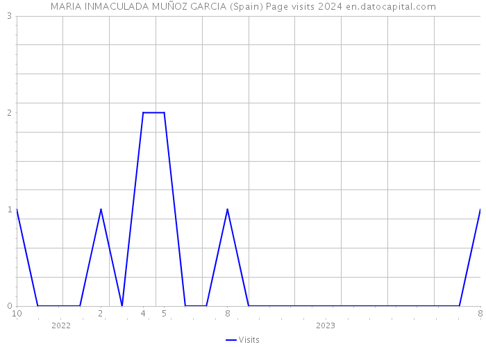 MARIA INMACULADA MUÑOZ GARCIA (Spain) Page visits 2024 