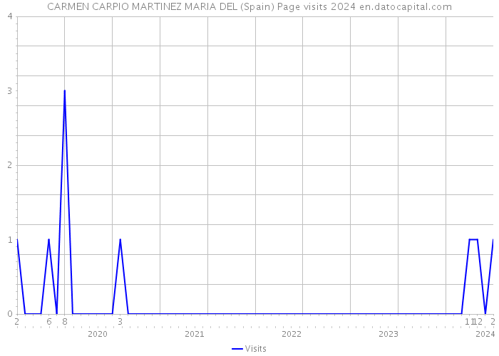 CARMEN CARPIO MARTINEZ MARIA DEL (Spain) Page visits 2024 