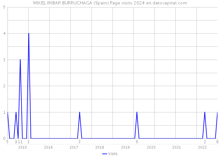 MIKEL IRIBAR BURRUCHAGA (Spain) Page visits 2024 