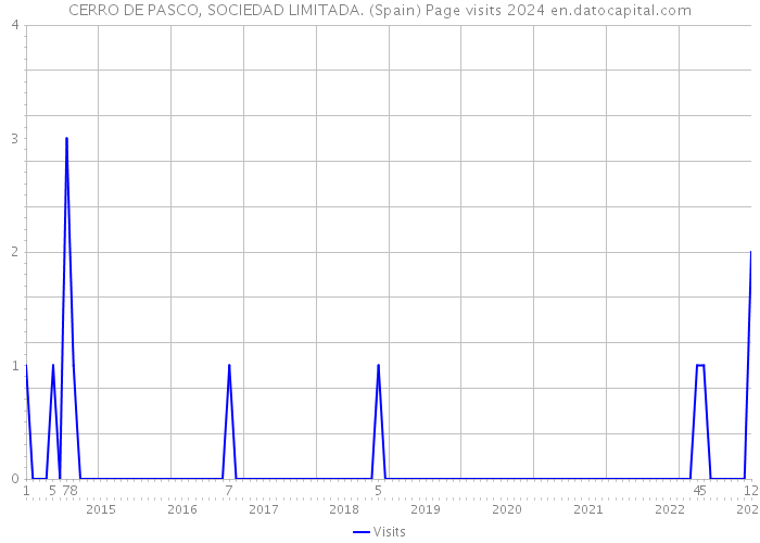 CERRO DE PASCO, SOCIEDAD LIMITADA. (Spain) Page visits 2024 