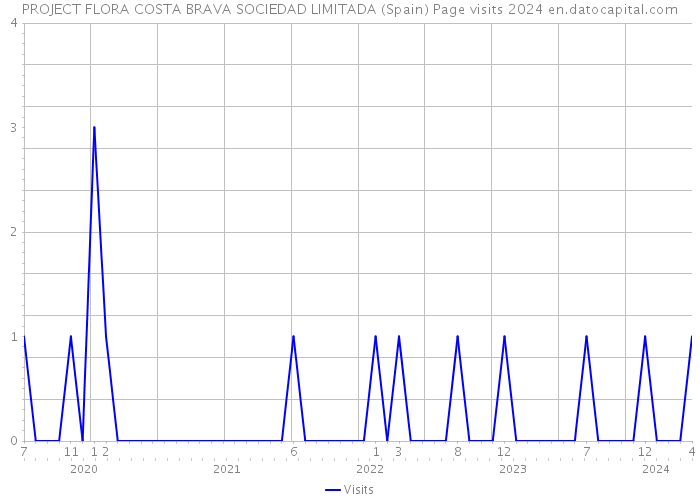 PROJECT FLORA COSTA BRAVA SOCIEDAD LIMITADA (Spain) Page visits 2024 