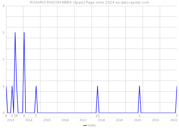 ROSARIO RINCON MERA (Spain) Page visits 2024 