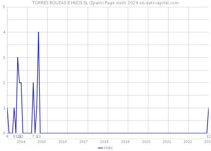 TORRES BOUZAS E HIJOS SL (Spain) Page visits 2024 